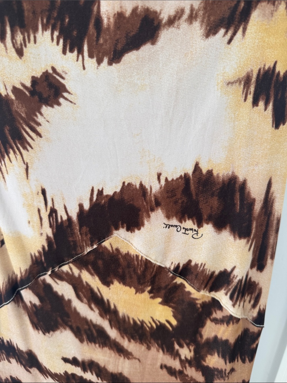 Vintage Roberto Cavalli Beaded Cross-Strap Animal-Print Gown - Picture 4 of 12